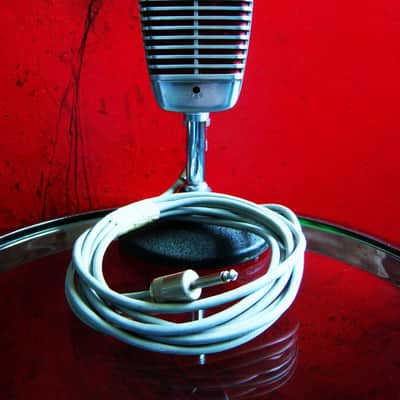 Vintage 1950's Shure 51 dynamic microphone w cable Nat King Cole 55 55S # 3 image 1