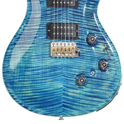PRS Custom 24 Piezo Electric Guitar - River Blue Pearl image 2