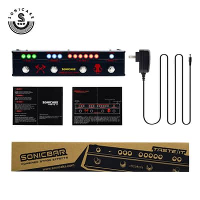 Sonicake Multi Guitar Effect Strip Pedal Sonicbar BLACK HAMMER Combining 4 Moder Heavy Metal Guitar(U.S. domestic inventory) image 3