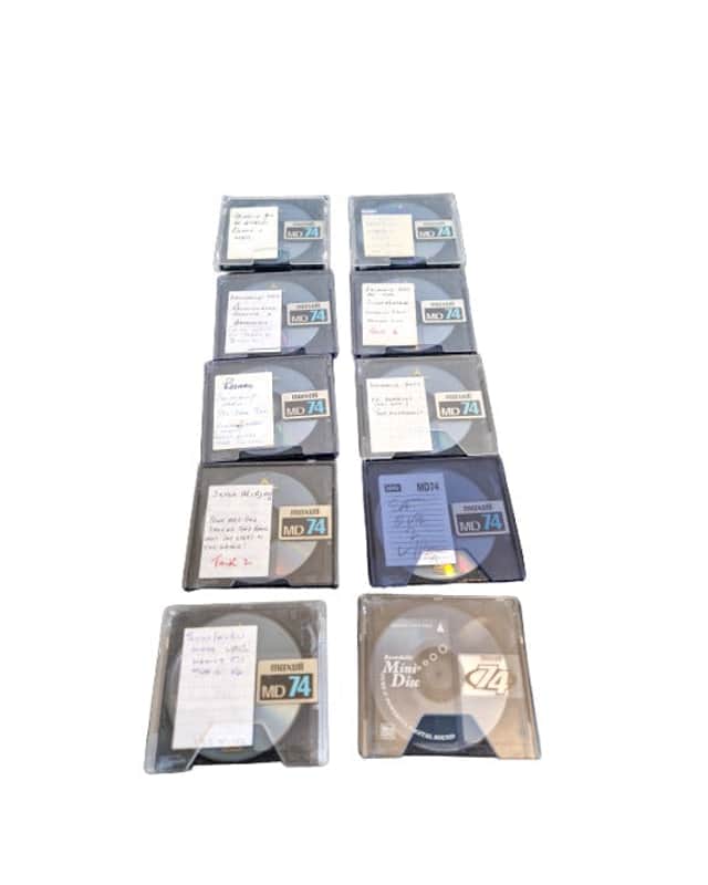 10 Maxell Multi Colour MD74 – Minidisc - Very Good image 1