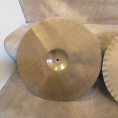 Paiste Rare vintage 602 15 inch Sound Edge hi hat cymbals 1039/1118 grams - outstanding! image 10