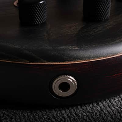 Cort B5ELEMENTOPTB Artisan Series Mahogany Body Ash Top 5pcs Walnut & Panga Panga 5-String Bass Guitar image 6