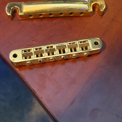Vintage 1980’s Gibson Les Paul Gold Bridge and Tailpiece image 16