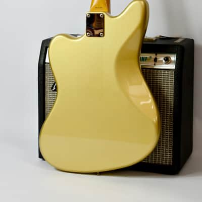1994 Fender Japan Jazzmaster (JM66-RC) – Shoreline Gold, MIJ, Limited, Offset, FujiGen image 6