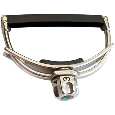 Shubb FineTune Series Capo for Wide Neck Steel-String Guitar Regular Silver