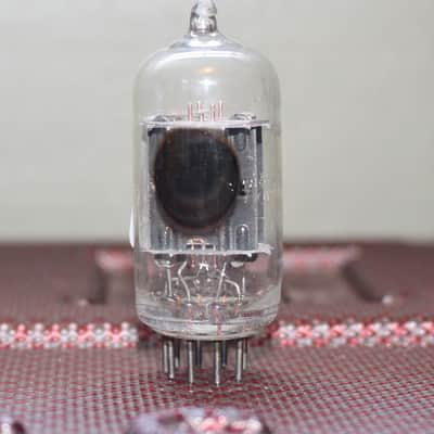 MARCONI 12AX7 GE RVC ECC83 CANADA  RARE BLACK PLATE CLEAR TOP SIDE GETTER VINTAGE 1960'S image 3