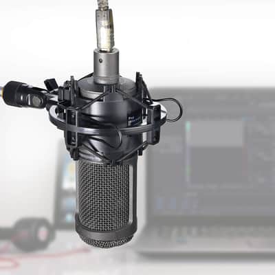 AT2020 Shock Mount - Microphone Mounts Reduces Vibration Noise and Shockmount Improve Recording Quality for Audio Technica AT2020 AT2020USB+ AT2035 ATR2500 AT4040 Condenser Mic image 4
