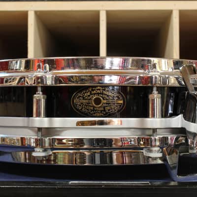 Montineri Custom Drums 3.5x14 Free Floating Snare Drum in Black Lacquer image 1