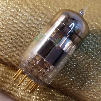 Sylvania Matched Pair (2) 6922 premium tNOS AT1000 TESTED Vacuum Tubes Gold pins rare D getter E88CC dual triode or GB6DG8 1963 image 24