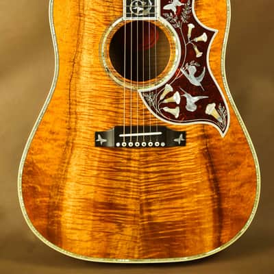 Gibson Master Museum Hummingbird Koa Ren Ferguson Custom Acoustic Guitar image 4
