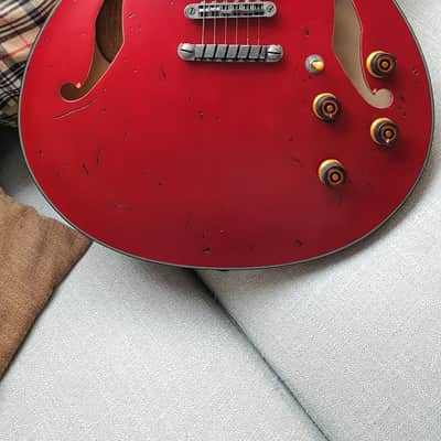 Ibanez ASV10A-TRL Artcore Vintage with Pine Fretboard 2018 - Transparent Cherry Red Low Gloss image 7