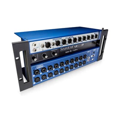 Soundcraft Ui24R 24-Channel Digital Mixer/USB Recorder with Wireless Control 2010s - Blue image 4