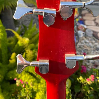 Rare Redburst Sky Electric/Acoustic Bass Guitar image 10