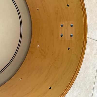 Yamaha Maple custom gold lugs 20x14 bass drum shell image 8