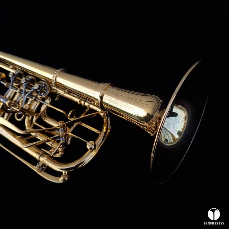 GOLDPLATED Thein Orchestral Matthias Höfs Bb rotary trumpet gamonbrass