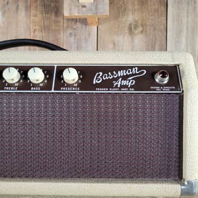 Fender Bassman 6G6-B Head 1962 Rough Blonde Tolex 2x12" Cab Serviced - Blonde image 8