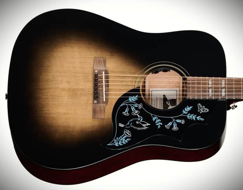 Epiphone Eric Church Hummingbird Dark Studio 2026 Cobra Burst image 1