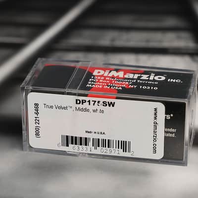 DiMarzio DP175SW True Velvet Single Coil Middle Pickup - White / Reverse Wound image 2