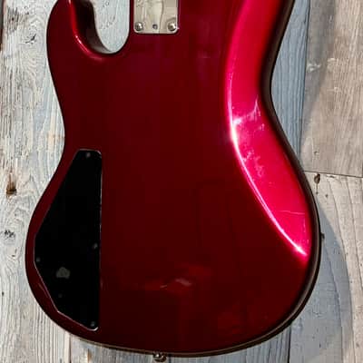 Rare 1990 Fender Jazz Bass Plus, 4 String Bass Maple Fretboard Nitro Frost Red , Includes Pro Setup & New Gig Bag Ships Fast ! image 14