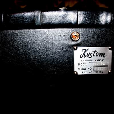 Pair of Kustom Tuck and Roll 302 PA 70's Black Speakers with 2-12" and 3-8" in each nice cabinet image 9