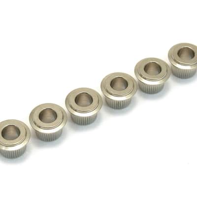 TK-0901-001 (6) Gotoh Nickel Guitar Tuner Adapter Bushings 10mm Peghead 1/4 Post Return to Vintage