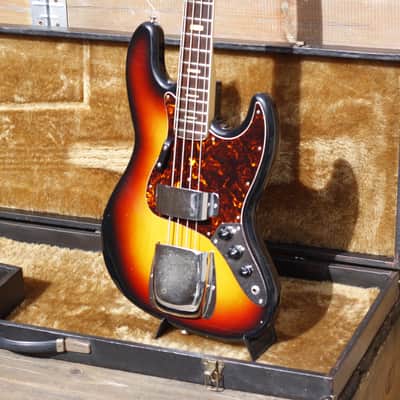 Maya 4 String Bass 1970's - Sunburst image 4