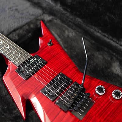 Dean USA DIME Razorback Transparent Cherry 6-String Electric Guitar w/ Hardshell Case image 11