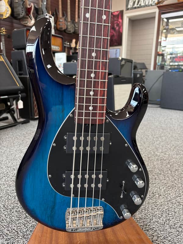 Ernie Ball Music Man Stingray 5 HH Special 2026 - Pacific Blue Burst image 1