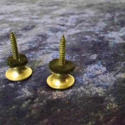 1988 Ibanez Strap Buttons chrome W/pads image 2