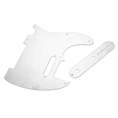 Vintage Steel Engraved Guitar Telecaster Tele Style Pickguard with Control Plate image 3