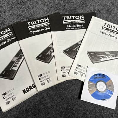 Korg Triton Extreme 61-Key 120-Voice Polyphonic Workstation 2005 - 2009 - Black image 3