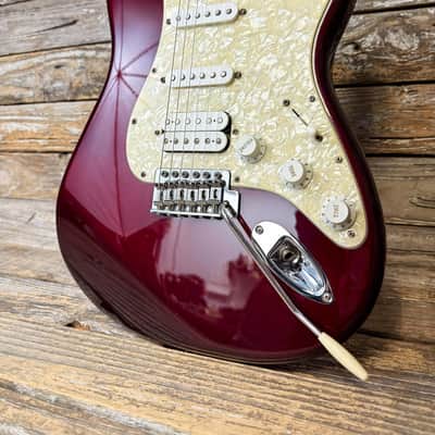 2008 Fender Standard Stratocaster MIM HSS - Midnight Wine image 7