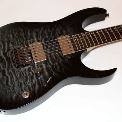 Ibanez RG6005 Quilted Maple Transparent Gray Burst Electric Guitar image 2