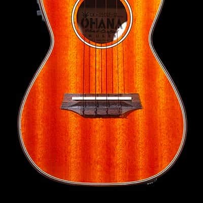Ohana CK-35CGE-CL Cynthia Lin Solid Gloss Mahogany Concert Ukulele w/Case- Blem image 13