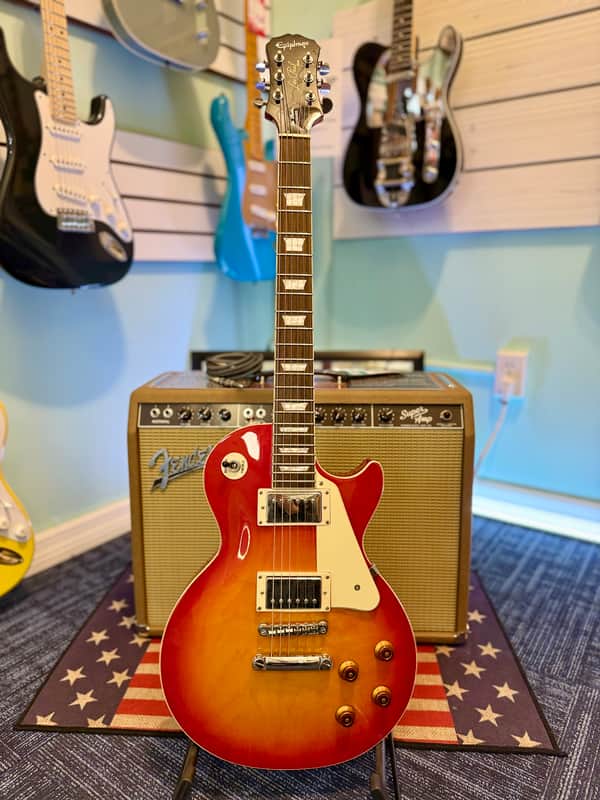 Epiphone Les Paul Standard, Cherry Burst with Hardshell Case - Pre Owned image 1