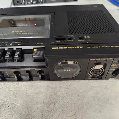 Super Clean Rebuilt Marantz PMD222 Full & 1/2 Speed Cassette Recorder with Case, OM and adapter image 6