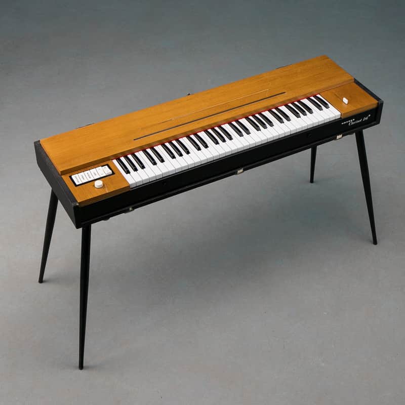 Hohner Clavinet D6 vintage instrument with original legs and transport cover, fresh hammer tip service. image 1