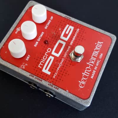 Electro-Harmonix Micro POG Polyphonic Octave Generator 2007 - Present - Red / Gray image 2
