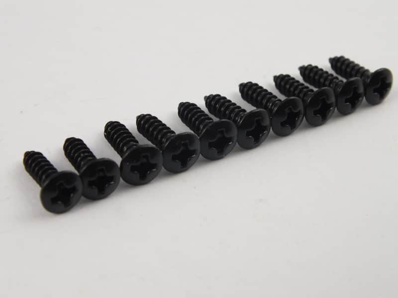 2024 Guitars Electric Ltd Scratch Plate Screws Black
