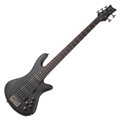 Schecter Stiletto Studio-5 bass in See-Thru Black Satin image 2