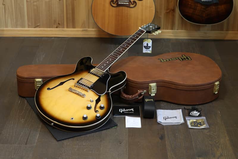 2022 Gibson ES-335 Dot Semi-Hollow Electric Guitar Vintage Sunburst + OHSC image 1