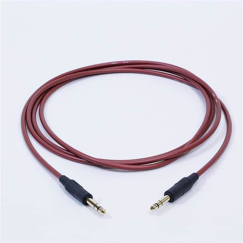 Noah'sark PASSGO RED TRS Cable (3.0m) (Passgo Red) (Line Cable/Monitor Speaker Cable) (TRS-TRS) (6.3 (3-pole) - 6.3 (3-pole)) (Made in Japan) image 1