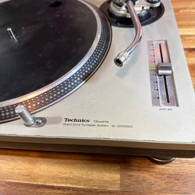 technics turntable sl 1200 mk2 Silver DJ Vinyl Record Lp Player Direct Drive image 3