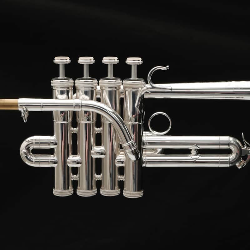 S.E. Shires Model 9Y Series Piccolo Trumpet Silver Plate
