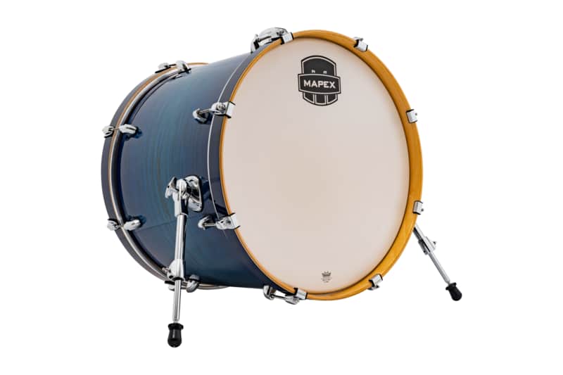 Mapex Armory 22x18 Bass Drum with Mount - Blue Wave Burst image 1