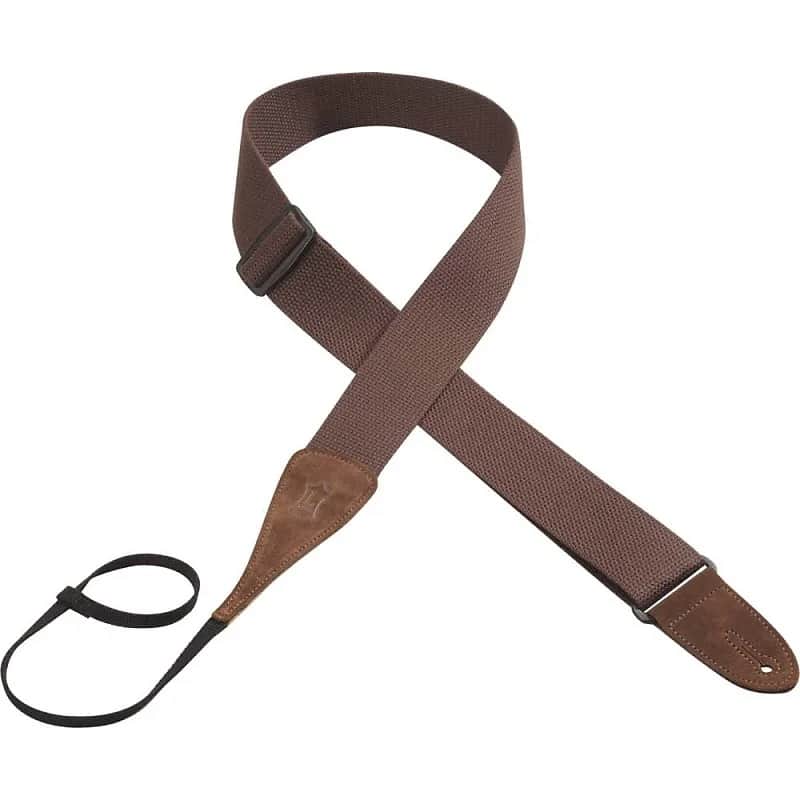 Levy's MC8A-BRN Cotton 2" Acoustic Guitar Strap w/ Loop End image 1