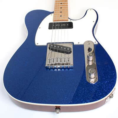 Reverend Pete Anderson Eastsider T P90 Wildwood Music Exclusive • Blue Sparkle • SKB HC image 7