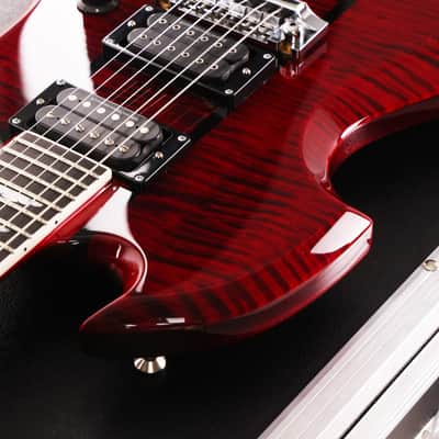 B.C. Rich USA Custom Shop Mockingbird Quilt Top Cherry Red 2026 image 8