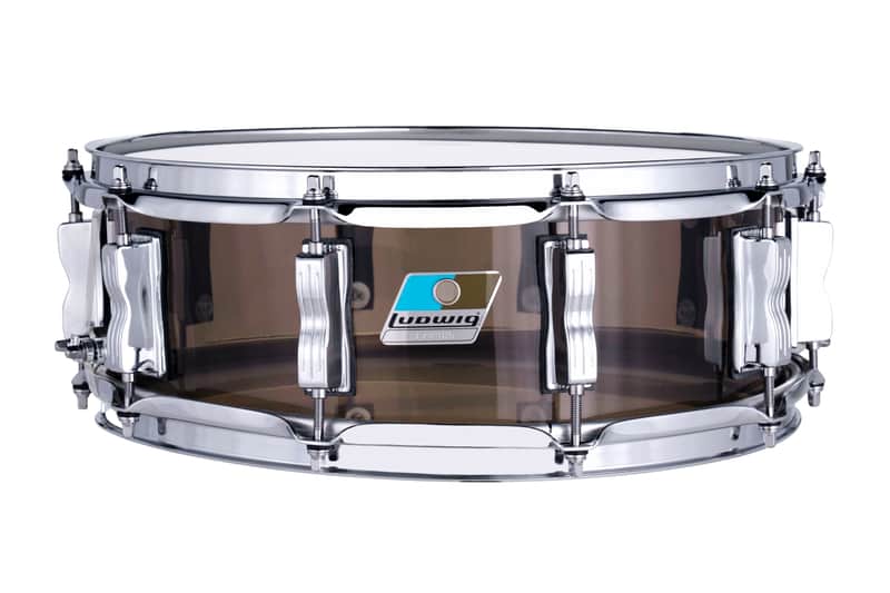 Ludwig Vistalite Bronze 5x14" Zep Bonham Snare Drum Molded Acrylic with Bowtie Lugs | Made in the USA | Authorized Dealer image 1