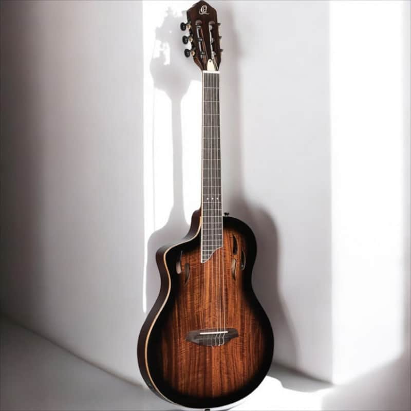Ortega TourPlayer Series Nylon String Acoustic-Electric Guitar - RTPDLX-ACA-L, Left-handed image 1